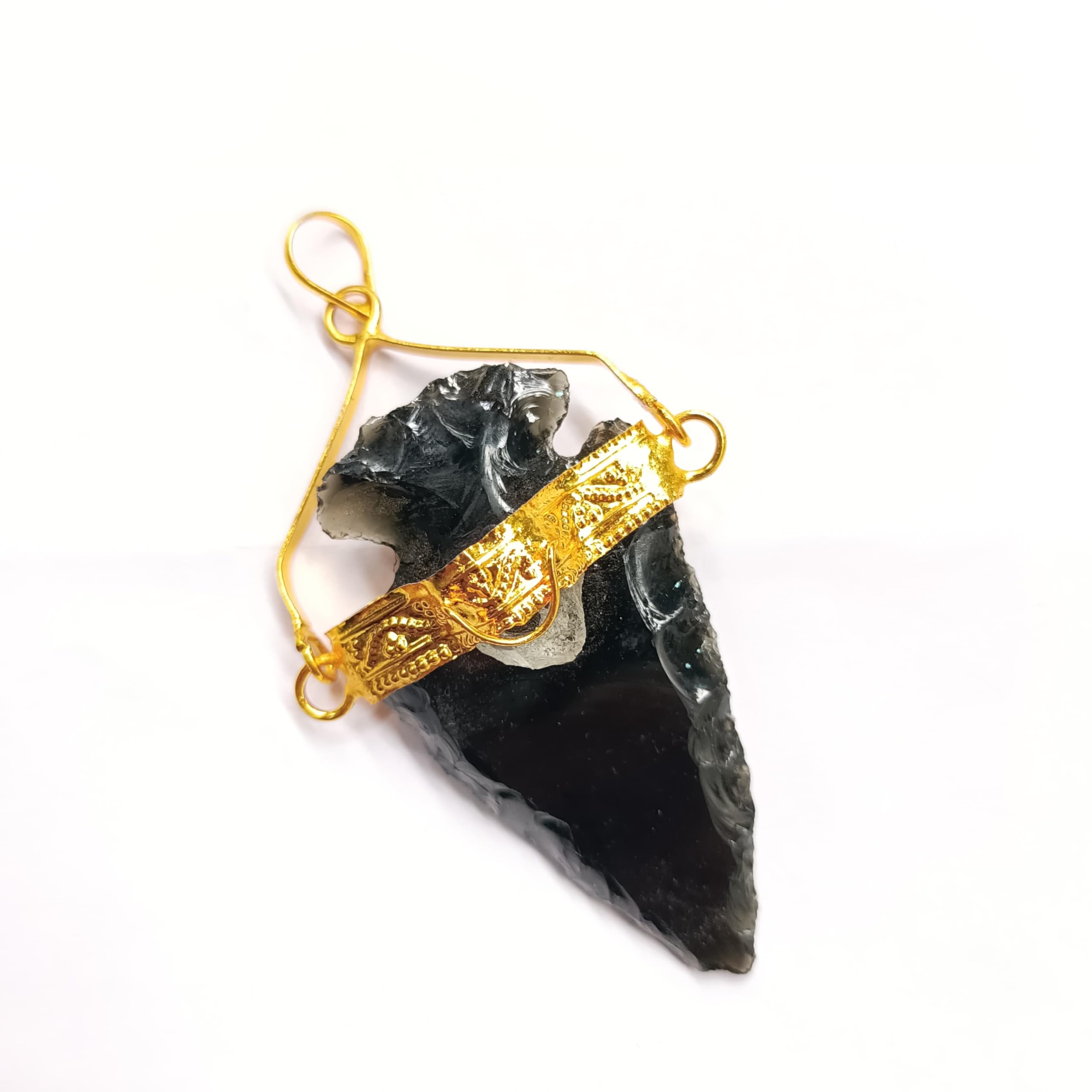 Tourmaline Arrowhead Pendant | Protection | Crystal Healing | Spiritual Healing | Natural Crystal Pendant