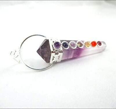 Multiflourite Double Point Chakra Pendant | Gemstone Healing | Spiritual Healing | Natural Crystal Pendant