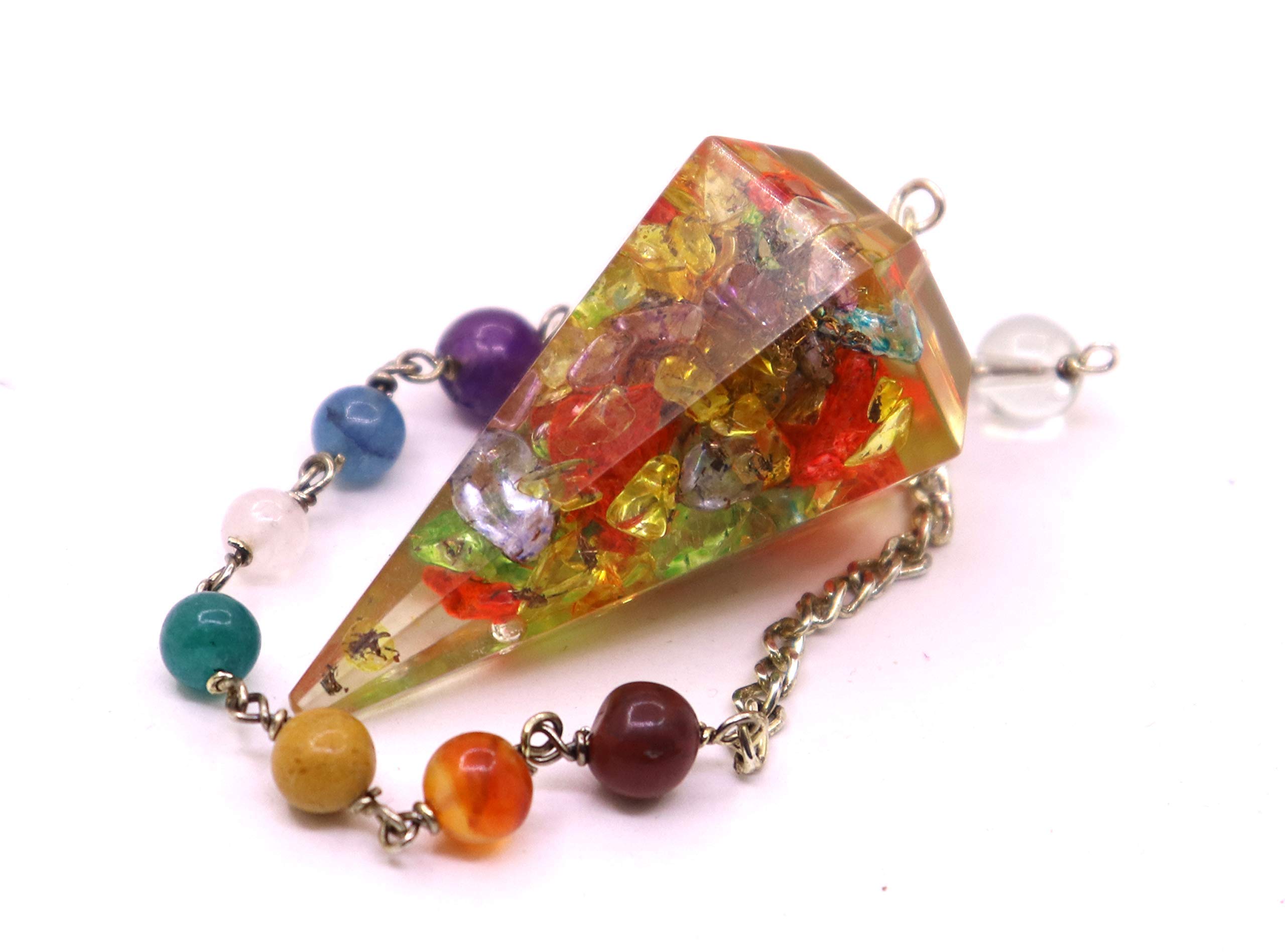 Handmade Orgone Ji-2 Copper Coil Pendulum | Dowsing Pendulum | Reiki Balance | Spiritual Healing | Handmade Orgone Pendulum