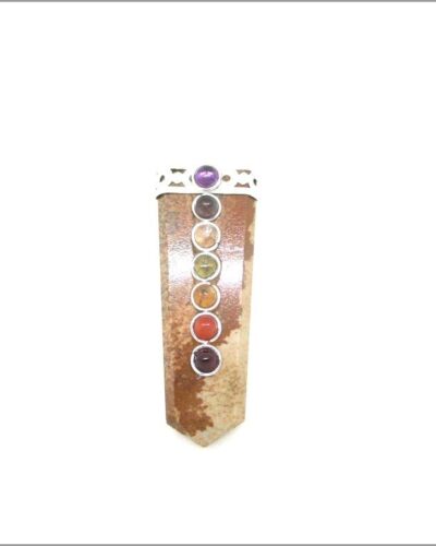Picture Jasper Flat Chakra Pendant | Natural Crystal | Gemstone Healing | Spiritual energy | Crystal Pendant