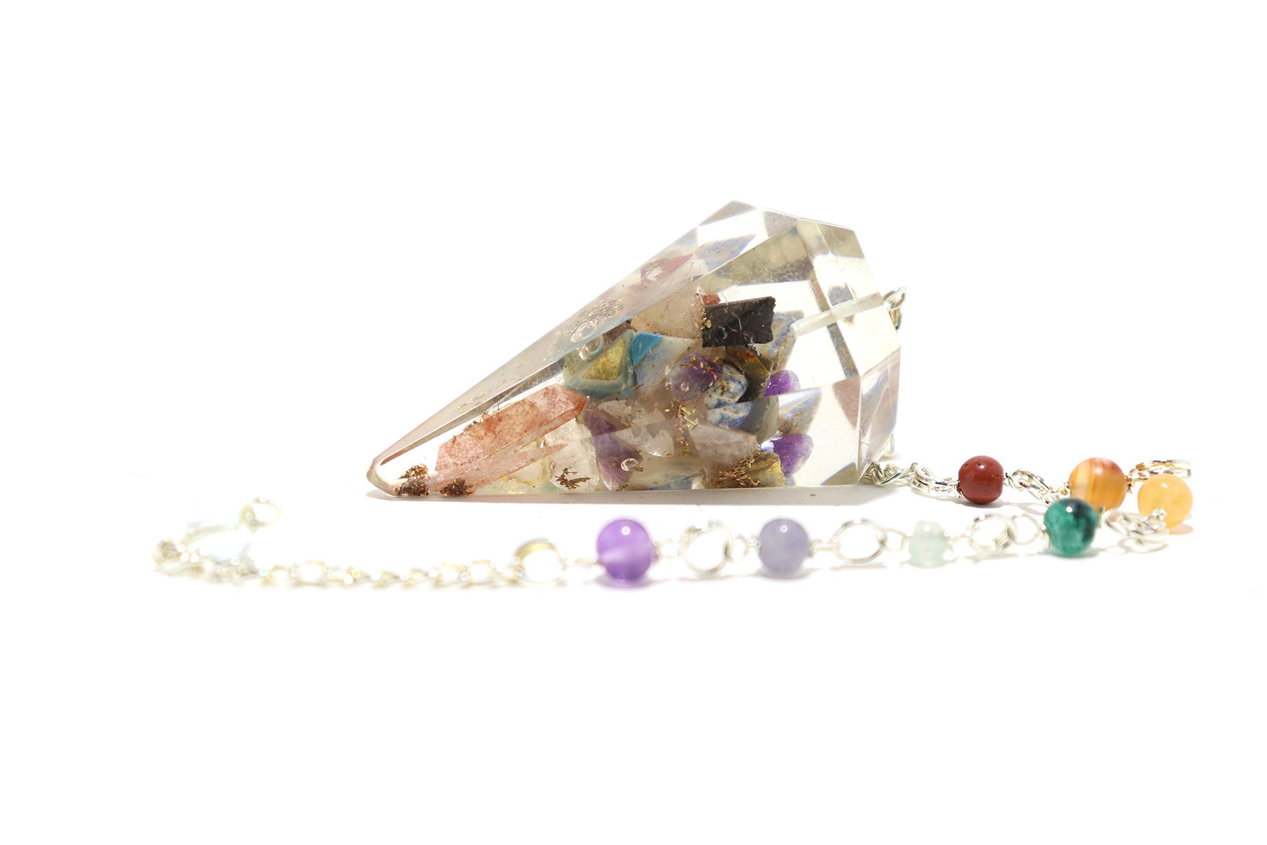 Handmade Orgone Ji-1 Copper Coil Pendulum | Dowsing Pendulum | Reiki Balance | Spiritual Healing | Handmade Orgone Pendulum