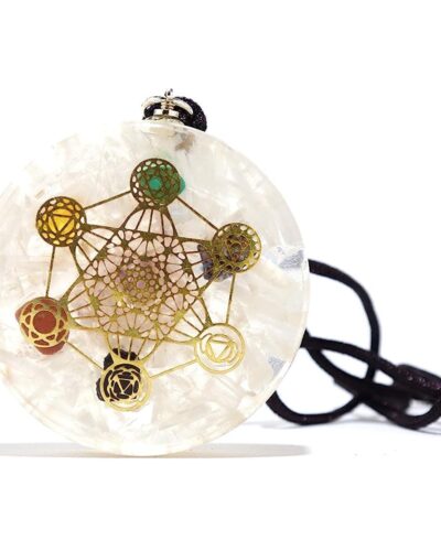 Crystal Quartz Metatron Orgone Pendant | Energy Amplification Spiritual Healing Meditation | Metatron Pendant