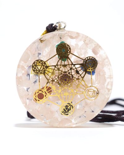 Rose Quartz Metatron Orgone Pendant | Promote Love Relationship Attraction | Metatron Pendant