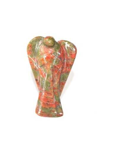 Unakite Gemstone Angel | 2-inch | Guardian Angel | Gemstone Healing | Home Office Decor
