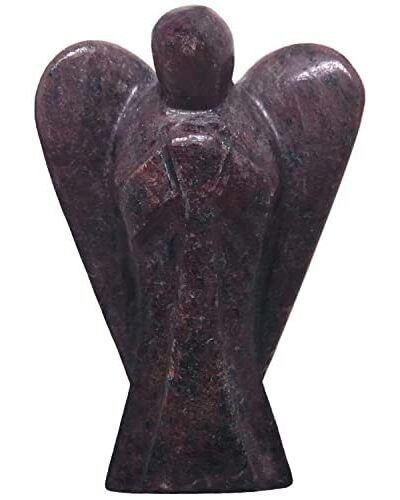 Garnet Gemstone Angel | 2-inch | Spirituality | Crystal Therapy | Guardian Angel | Home Office Decor