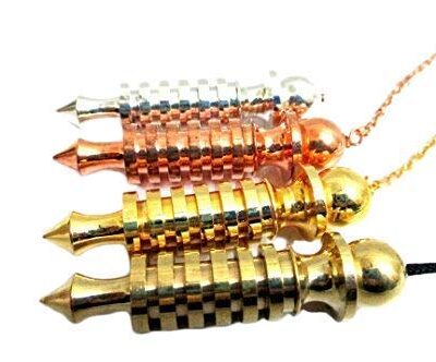 6 Isis Metal Pendulum | Spiritual Healing | Reiki Balance | Dowsing | Metal Pendulum