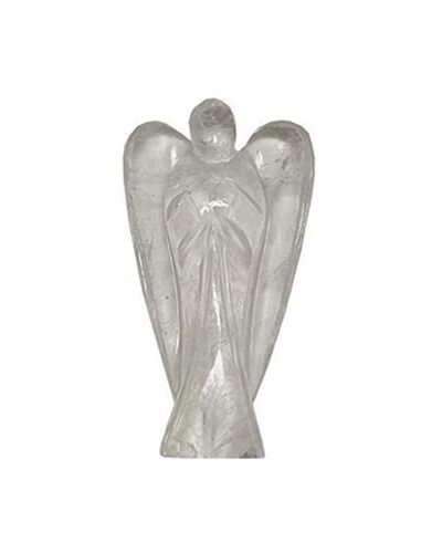 Crystal Quartz Angel | 2-inch | Energy Amplification | Natural Crystal Angel | Home Office Decor