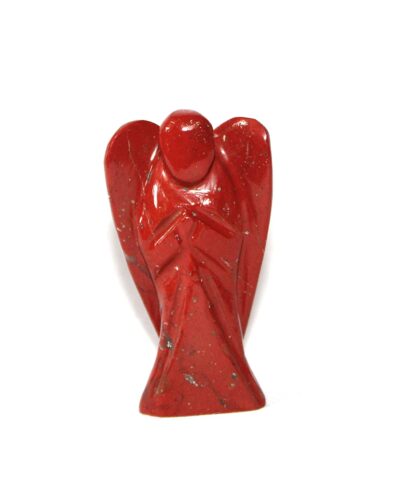 Red Jasper Gemstone Angel | 2-inch | Grounding Stability & Protection | Natural Crystal Angel | Home Decor