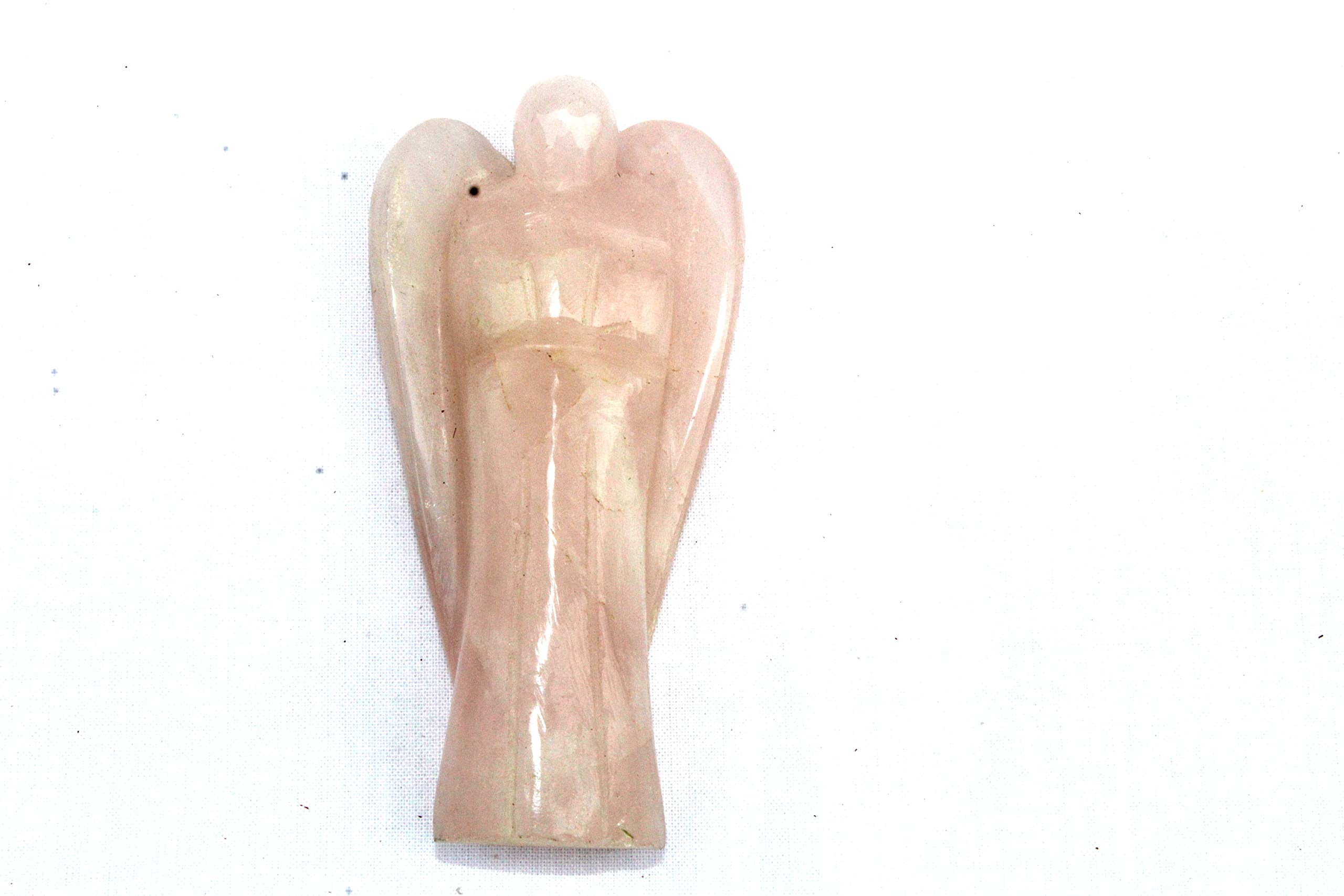 Rose Quartz Gemstone Angel | 3-inch | Promote Love | Relationship | Natural Crystal Angel | Home Office Decor