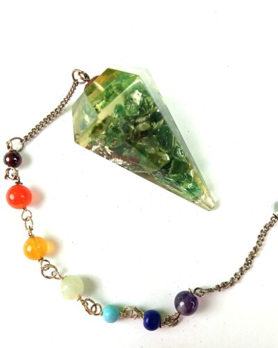 Green Mica Orgone Pendulum | Spirituality | Dowsing | Healing | Orgone Pendulum