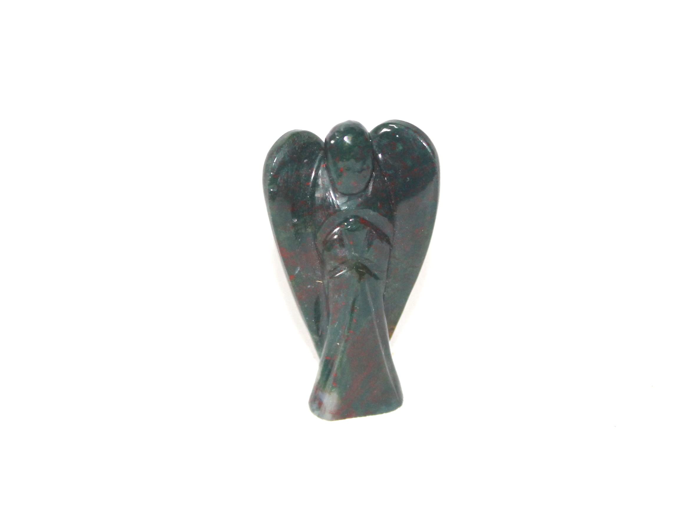 Bloodstone Gemstone Angel | 3-inch | spirituality | Natural Crystal Angel | Home Office Decor