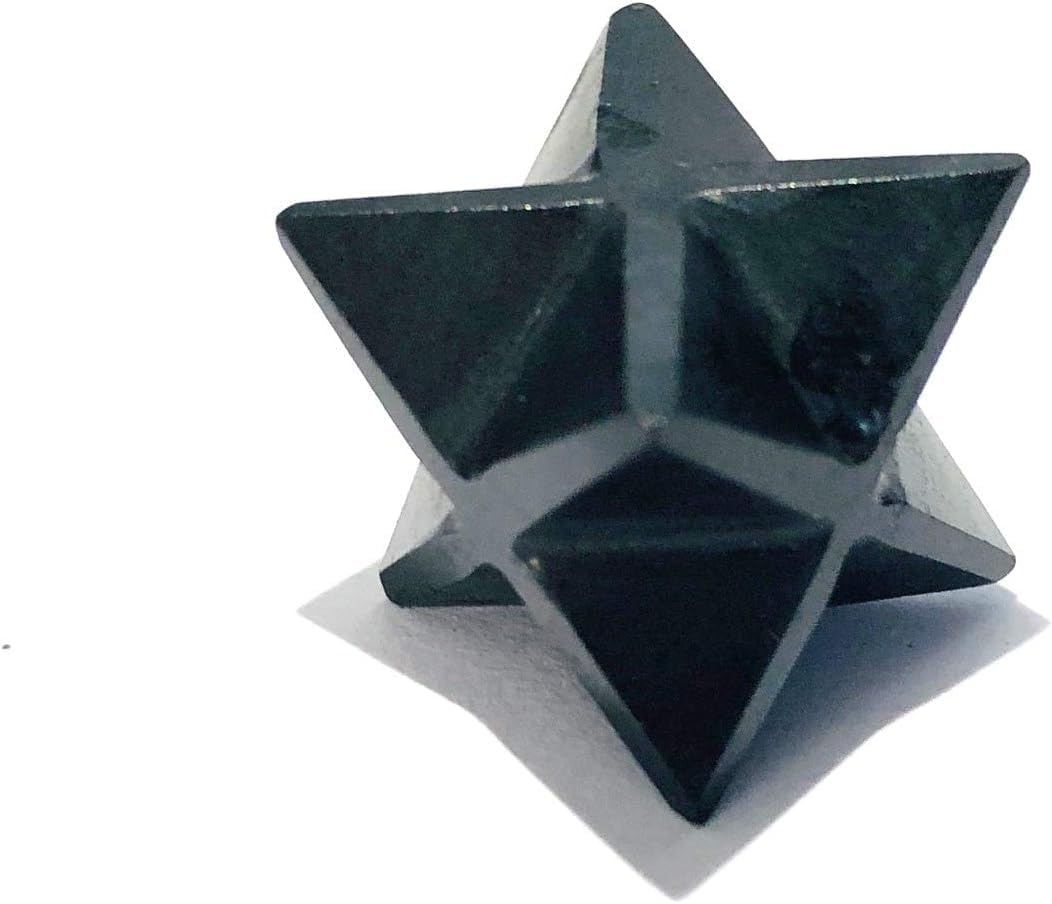 Tourmaline Gemstone Merkaba | 1-inch | Protection | Negative Energy Removal | Decoration | Natural Gemstone Merkaba