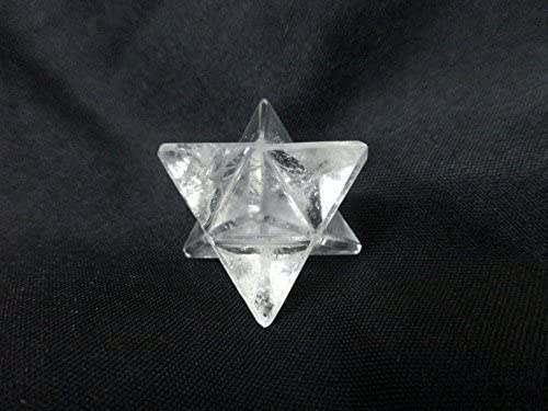 Crystal Quartz Gemstone Merkaba | 1-inch | Energy Amplification | Chakra Balancing | Natural Gemstone Merkaba