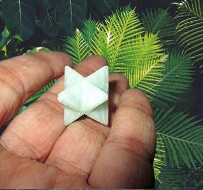 Amazonite Gemstone Merkaba | 1-inch | Perfection Irritation Desires Purification | Natural Gemstone Merkaba