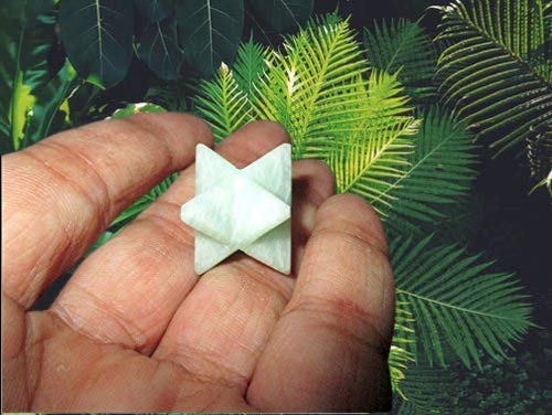 Amazonite Gemstone Merkaba | 1-inch | Perfection Irritation Desires Purification | Natural Gemstone Merkaba
