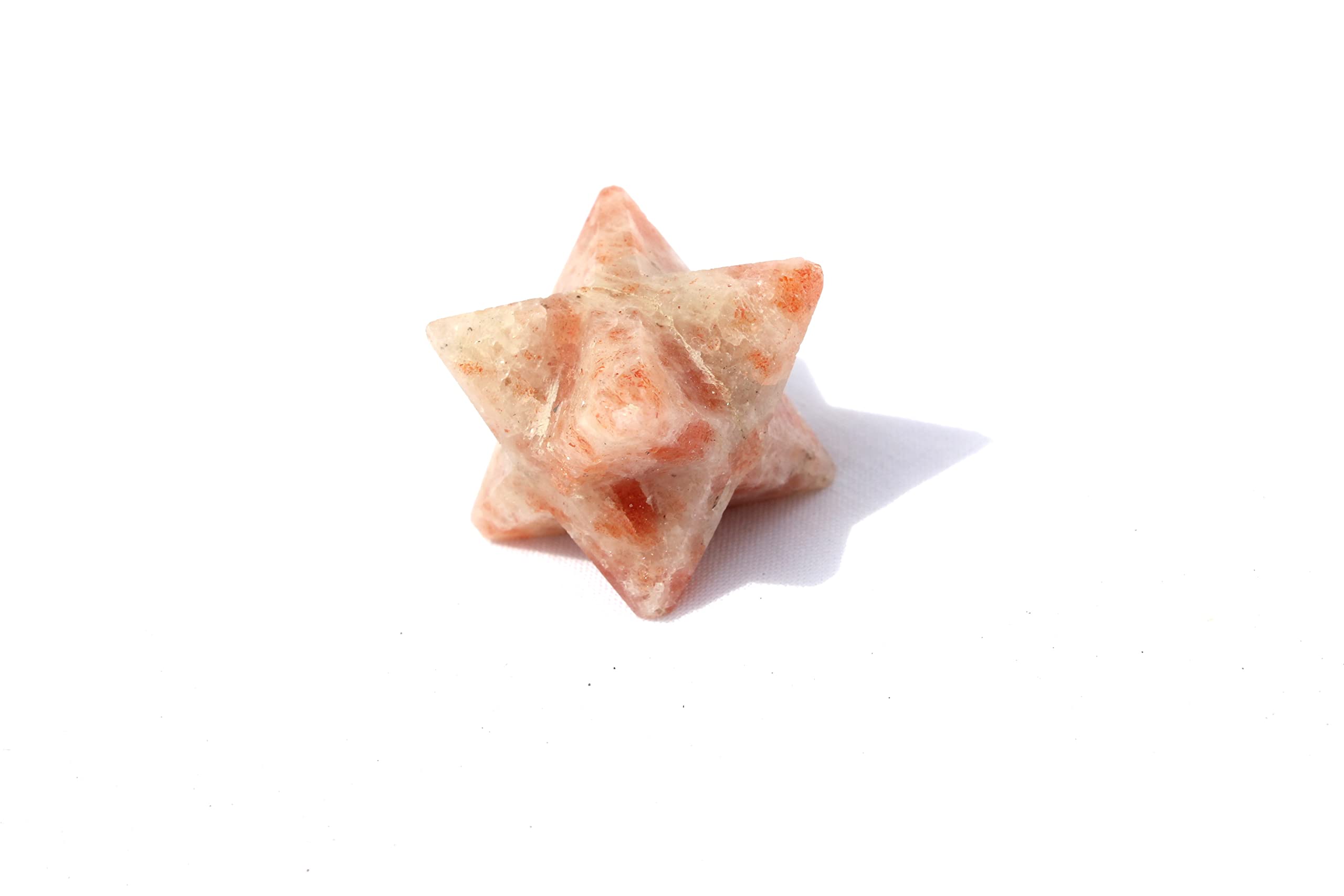 Sunstone gemstone Merkaba | 1-inch | Leadership | Desires Purification | Decoration Item | Natural Gemstone Merkaba