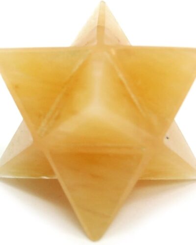 Yellow Aventurine gemstone Merkaba | 1-inch | Spiritual Energy | Natural Gemstone Merkaba | Home Office Decor