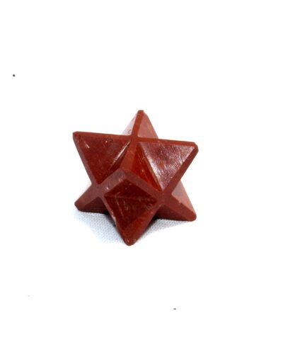 Red Jasper Gemstone Merkaba | 1-inch | Grounding Support & Stability | Spirituality | Natural Crystal Merkaba
