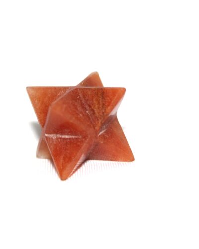 Red Aventurine Gemstone Merkaba | 1-inch | Spirituality | Natural gemstone Merkaba | Decorative Item | Home Office Decor