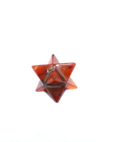 Carnelian Gemstone Merkaba | 1-inch | Natural Gemstone Merkaba | Home Office Decor | Decorative Item