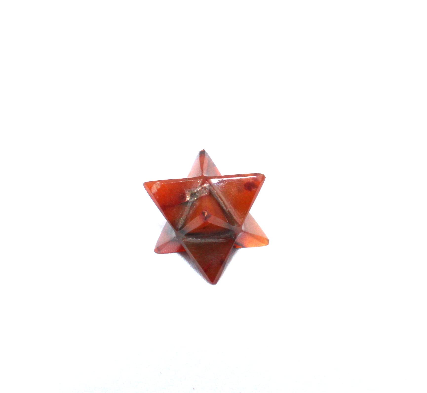 Carnelian Gemstone Merkaba | 1-inch | Natural Gemstone Merkaba | Home Office Decor | Decorative Item