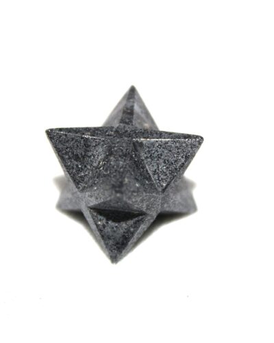 Hematite Gemstone Merkaba | 1-inch | Protection Energy | Natural Crystal Merkaba | Home Office Decor | Decorative Item