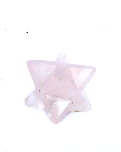 Rose Quartz Gemstone Merkaba | 1-inch | Promote Love Relationship | Home office Decor | Decorative Item