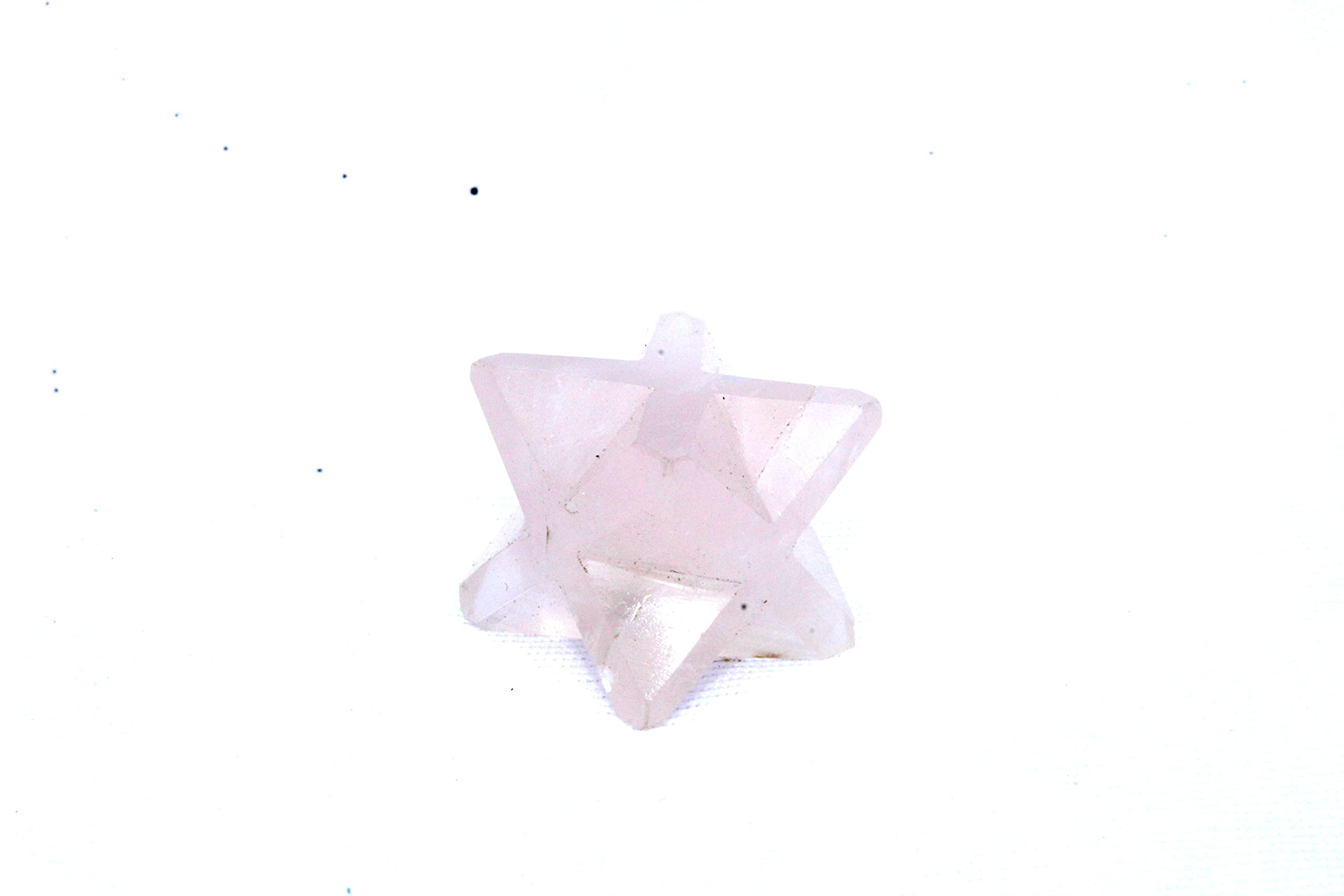 Rose Quartz Gemstone Merkaba | 1-inch | Promote Love Relationship | Home office Decor | Decorative Item