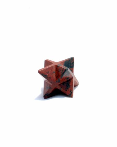 Mahogany Gemstone Merkaba | 1-inch | Spiritual energy | Natural Gemstone Merkaba | Home Office Decor | Decorative Item