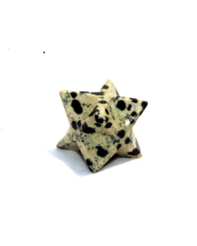 Dalmation Jasper gemstone Merkaba | 1-inch | Spiritual energy | Grounding | Decorative Item | Home Office Decor