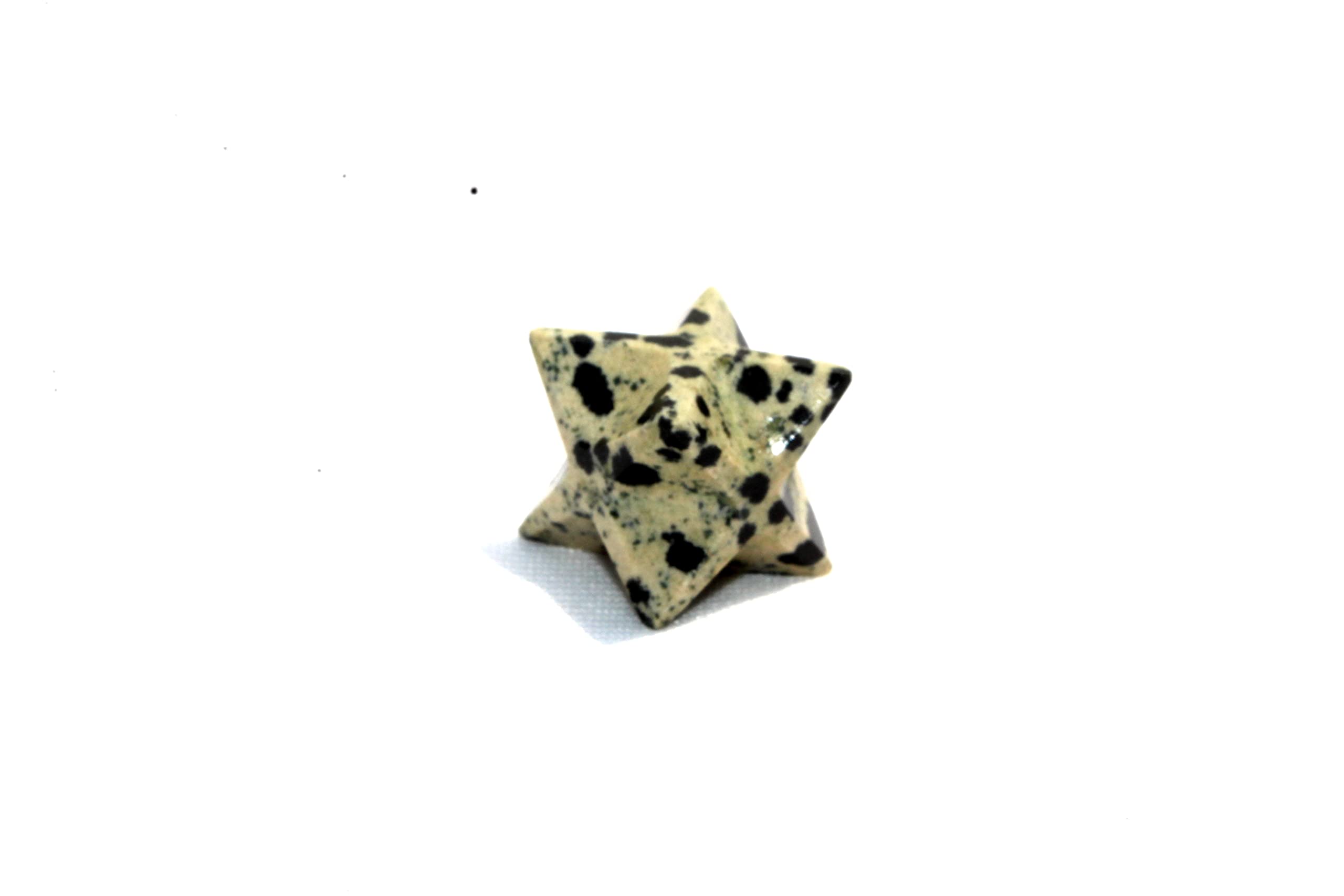 Dalmation Jasper gemstone Merkaba | 1-inch | Spiritual energy | Grounding | Decorative Item | Home Office Decor