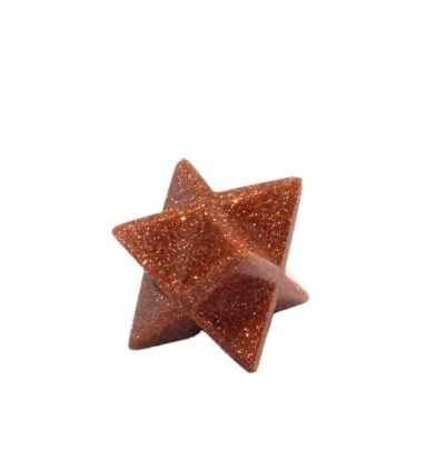 Red Goldstone Gemstone Merkaba | 1-inch | Spiritual Energy | Divine | Natural Gemstone Merkaba | Home Office Decor | Decorative Item