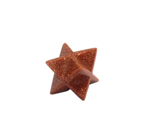 Red Goldstone Gemstone Merkaba | 1-inch | Spiritual Energy | Divine | Natural Gemstone Merkaba | Home Office Decor | Decorative Item