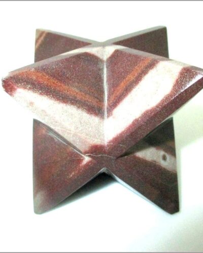 Narmada Stone Merkaba | 2-inch | Spiritual Divine | Natural Crystal Merkaba | Decorative Item | Home Office Decor