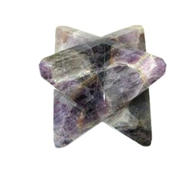 Amethyst Gemstone Merkaba | 2-inch | Stress, Anxiety Relief  | Spiritual | Home Office Decor | Decorative Item