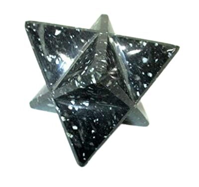 Snowflake Gemstone Merkaba | 2-inch | Spiritual Divine | Crystal Therapy | Natural Crystal Merkaba | Home Office Decor
