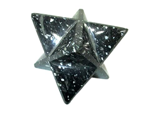 Snowflake Gemstone Merkaba | 2-inch | Spiritual Divine | Crystal Therapy | Natural Crystal Merkaba | Home Office Decor