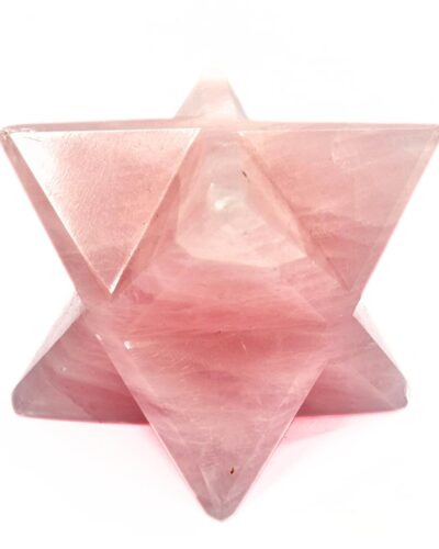 Rose Quartz Gemstone Merkaba | Promote Love , Helps In Relationship | Natural gemstone Merkaba | Home Office Decor