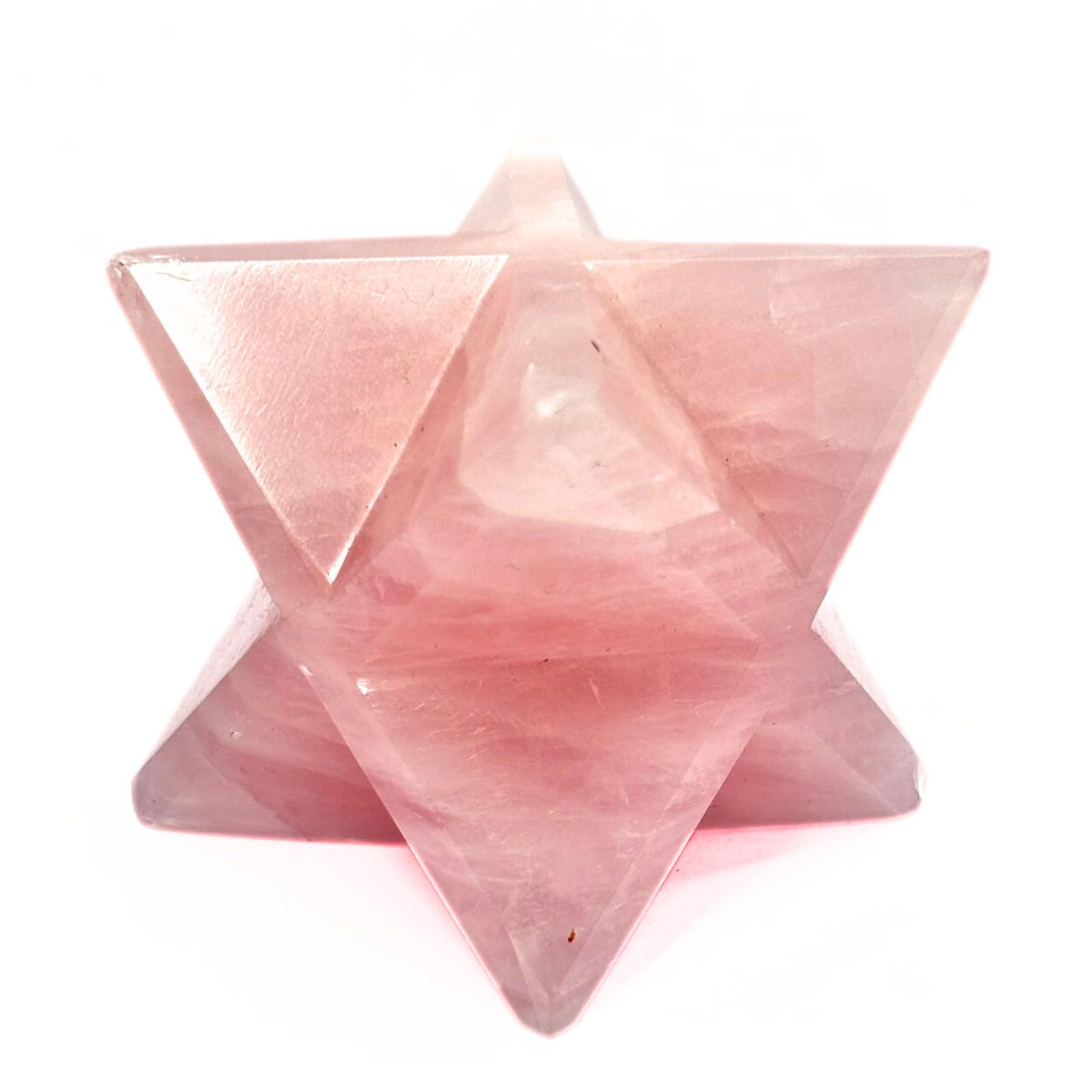 Rose Quartz Gemstone Merkaba | Promote Love , Helps In Relationship | Natural gemstone Merkaba | Home Office Decor