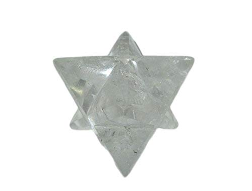 Crystal Quartz Gemstone Merkaba | 2-inch | Spiritual Energy | Natural Crystal Merkaba | Home Office Decor | Decorative Item