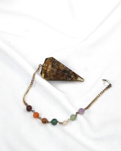 Tiger Eye Orgone Pendulum | Protection | Spiritual Healing | Divine Energy | Orgone Pendulum