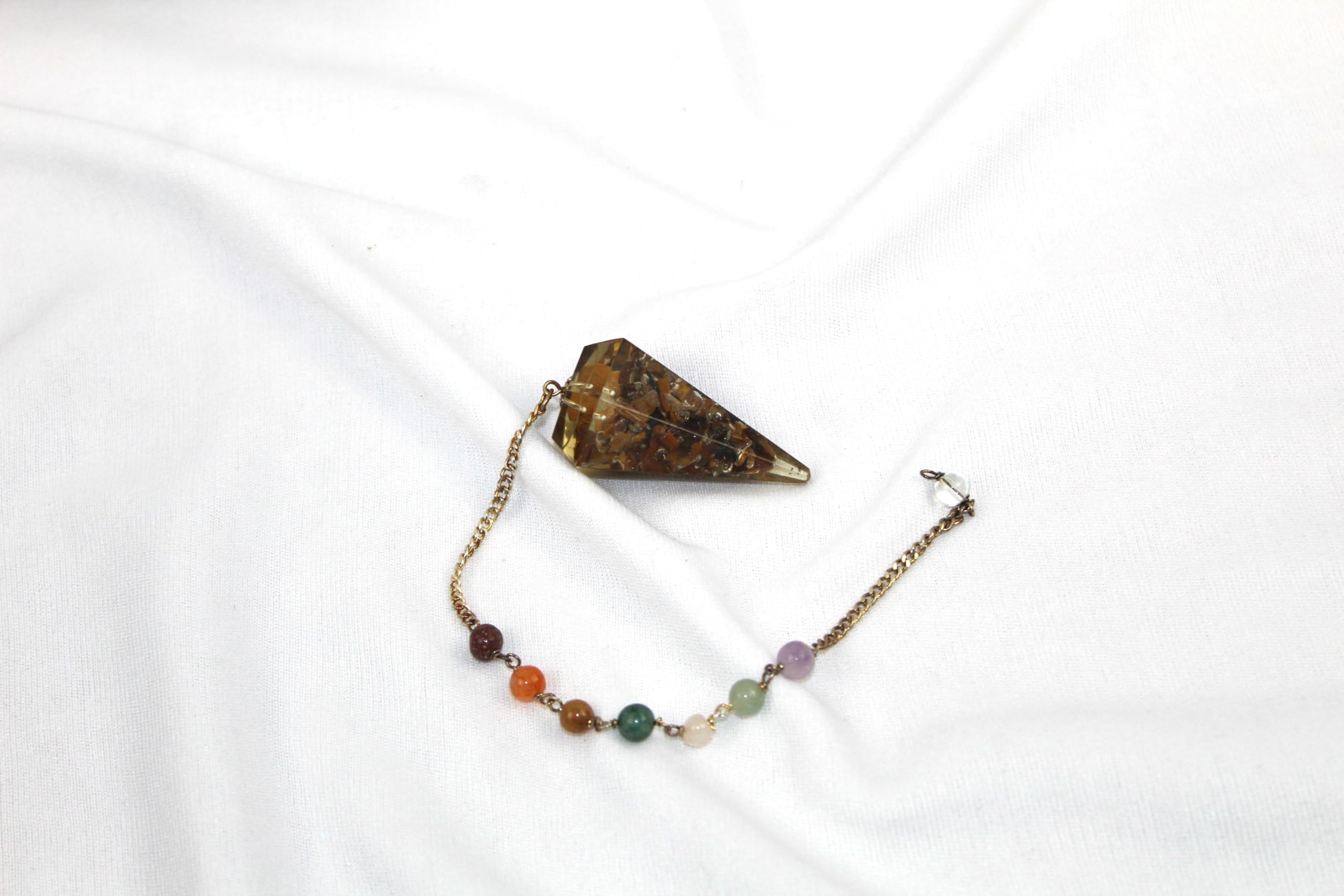 Tiger Eye Orgone Pendulum | Protection | Spiritual Healing | Divine Energy | Orgone Pendulum