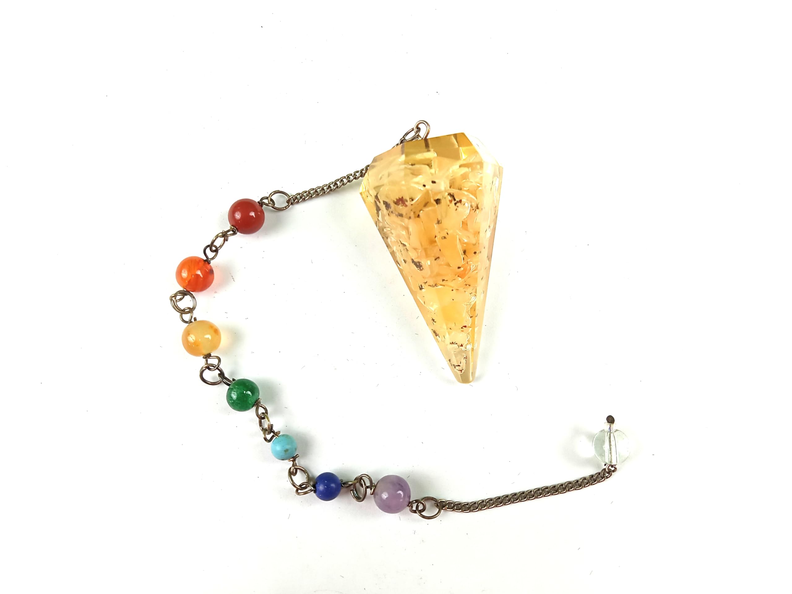 Golden Quartz Orgone Pendulum | Spirituality | Healing | Dowsing | Orgone Pendulum
