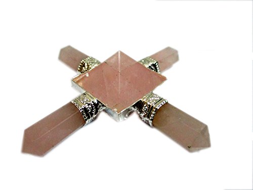 Natural Rose Quartz Generator | 4 point | Promote Love Relationship | Divine | Spiritual Energy