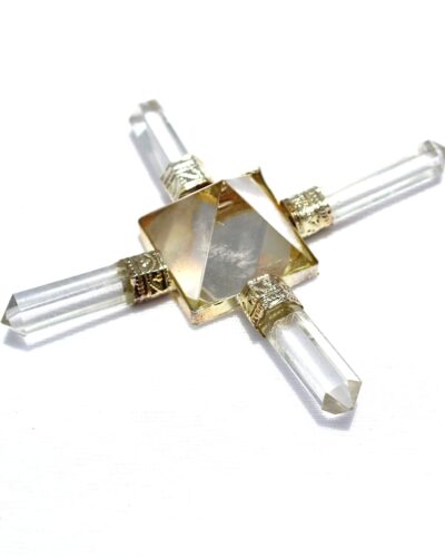 Natural Crystal Quartz Generator | 4 Point | Energy Generator | Spiritual Healing | Crystal Therapy