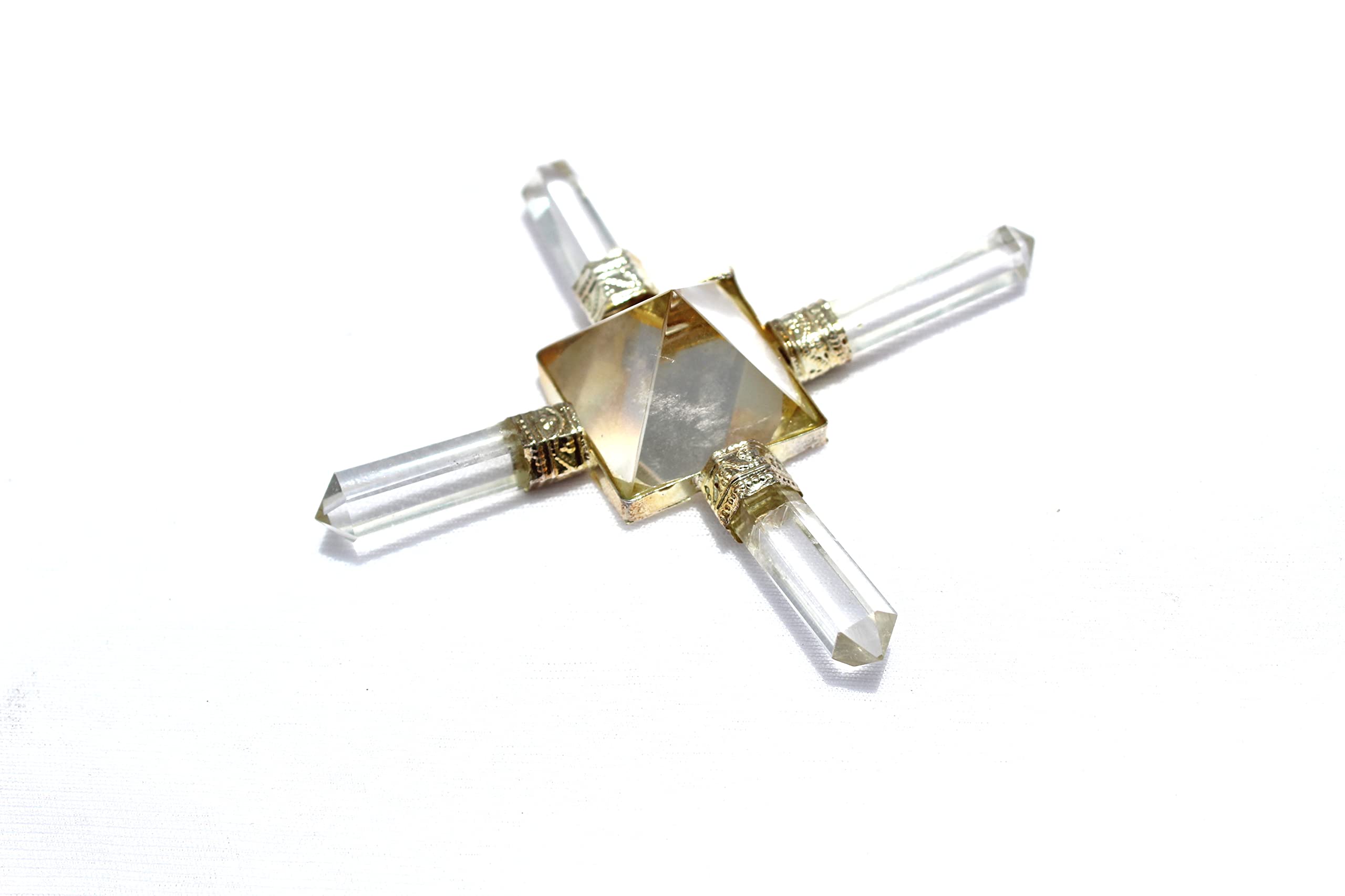 Natural Crystal Quartz Generator | 4 Point | Energy Generator | Spiritual Healing | Crystal Therapy