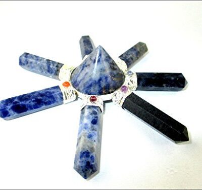 Natural Sodalite Generator | 7 Point | Crystal Therapy | Natural Crystal generator | Spiritual Energy