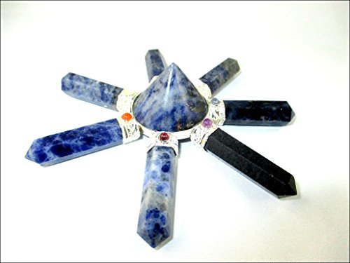 Natural Sodalite Generator | 7 Point | Crystal Therapy | Natural Crystal generator | Spiritual Energy