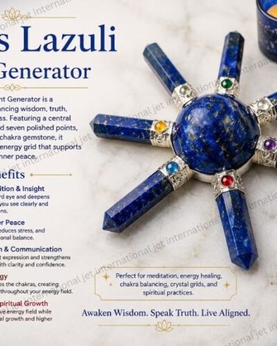 Natural Lapis Lazuli Generator | 7 Point | Spiritual Energy | Divine | Meditation | Peace | Lapis Generator