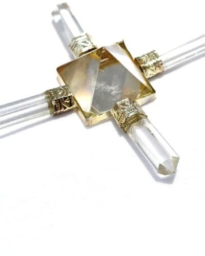 Natural Crystal Quartz Generator | 4 Point | Energy Generator | Spiritual Healing | Crystal Therapy